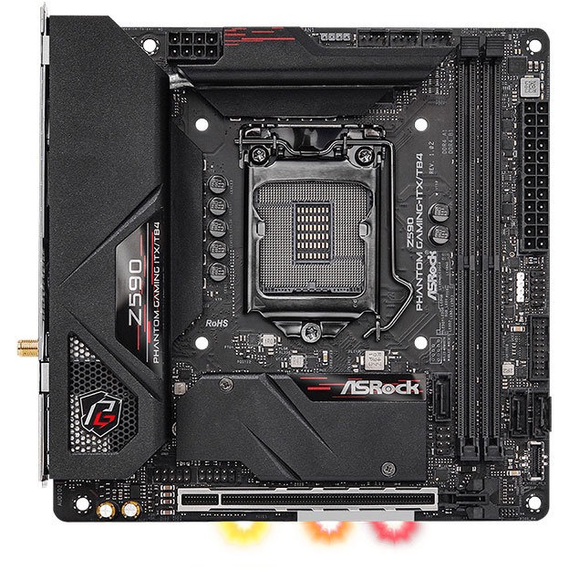 Placa de baza Z590 Phantom Gaming ITX/TB4 Intel LGA1200 mITX