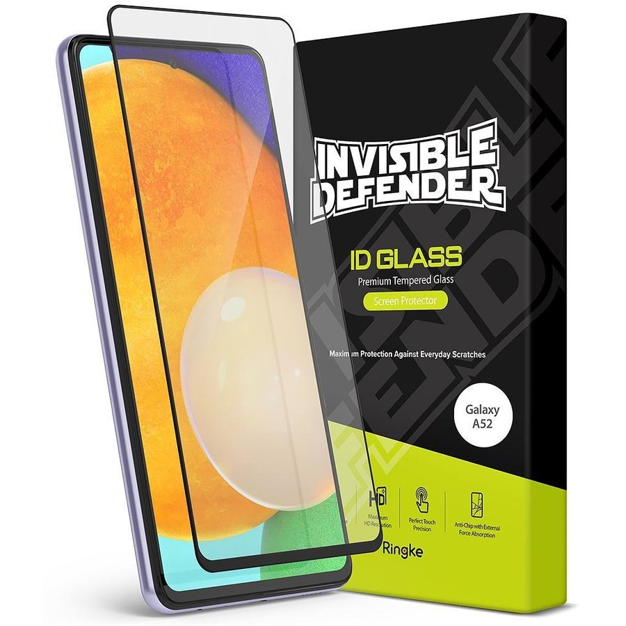Folie protectie ID FC Glass compatibila cu Samsung Galaxy A52 4G/5G si Galaxy A52s 5G Black
