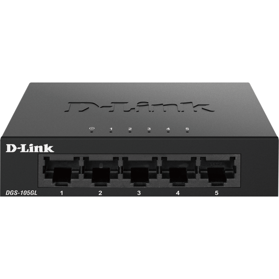 Switch DGS-105GL 5 Port Gigabit Black