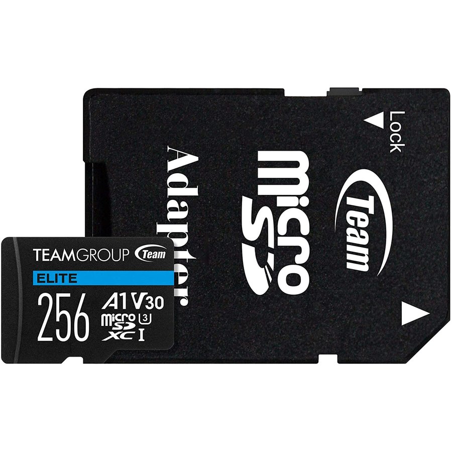 Card de memorie Elite A1 256GB MicroSDXC Clasa 10 UHS-I U3 + Adaptor SD