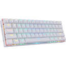 Redragon Draconic RGB White Mecanica Brown Switch Wired/Bluetooth White