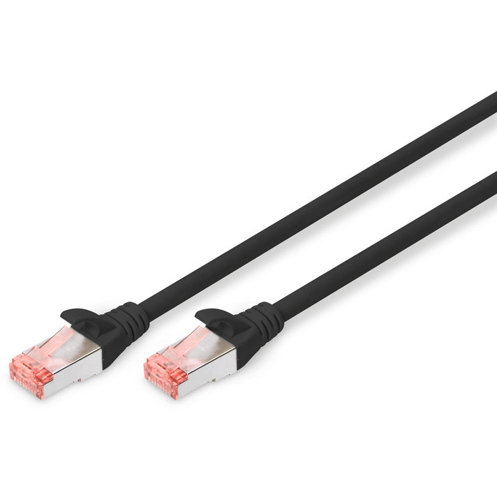 Patchcord S/FTP Cat 6A 1m Black