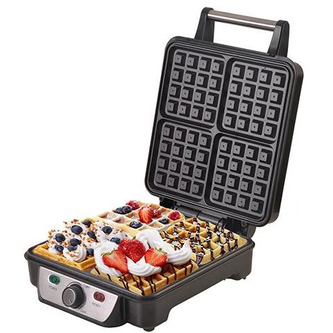 Aparat pentru gaufre/ waffle CR 3025 XXL Size 4 vafe 1150W - 1500W Negru