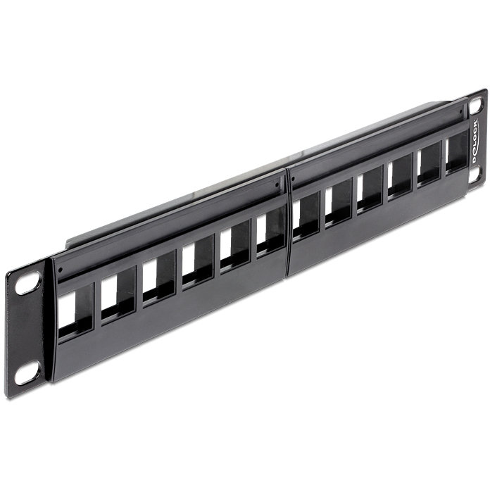 Patch Panel Delock 10 inch 1U 12 porturi Black