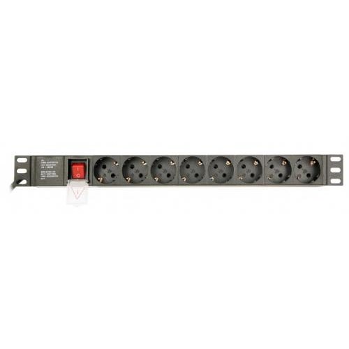 PDU Gembird 8x Schuko Black