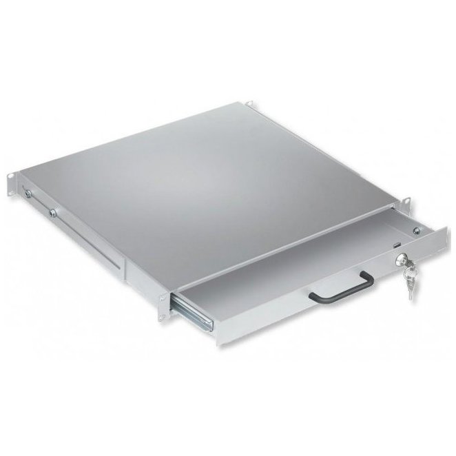 Sertar Rack 19inch 1U 416mm Silver