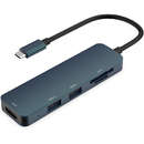 DHC-CT203 USB-C - HDMI/USB/SD/TF Black