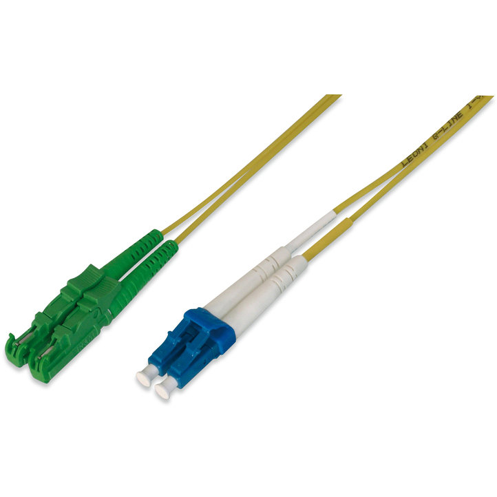 Cablu Fibra Optica E2000 - LC 1m Yellow