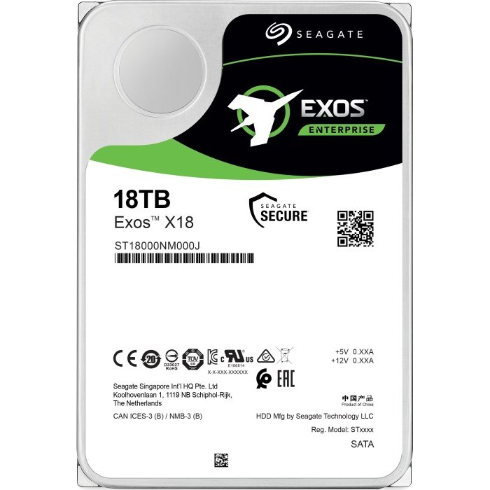 Hard disk Exos X X18 18TB 512e/4Kn SATA 7200RPM 256MB 3.5 inch Bulk