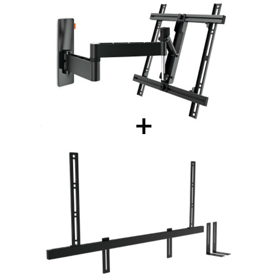 Pachet Suport TV + Suport Soundbar Vogel's Sound 3550 40 - 65 inch Black