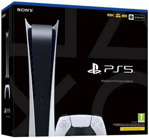 Sony Consola PlayStation 5 PS5 Digital Edition 16GB RAM 825GB SSD Alb