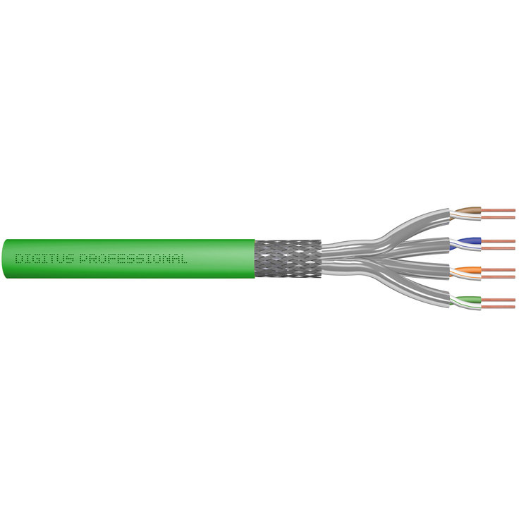 Patchcord S/FTP Cat 8.2 500m Green