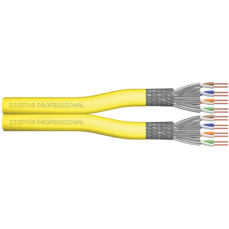 Cablu Fibra Optica S/FTP Cat 7A 500m Yellow