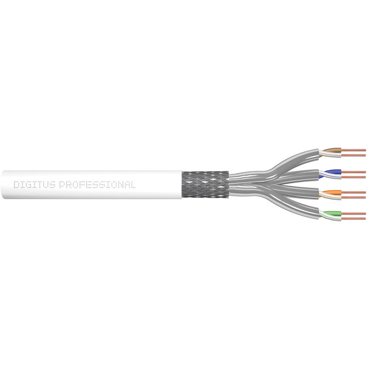 Cablu Fibra Optica S/FTP Cat 7 305m White