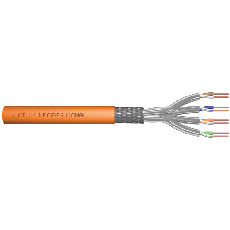 Cablu Fibra Optica S/FTP Cat 7 100m Orange