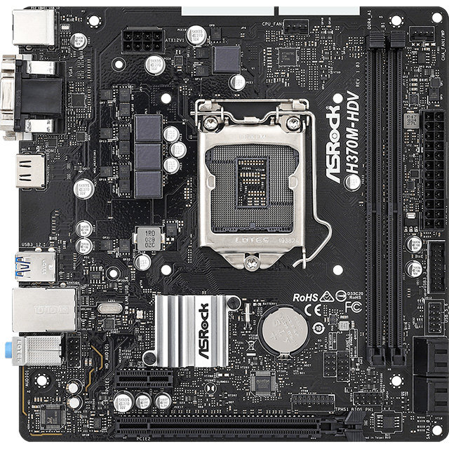 Placa de baza H370M-HDV Intel LGA1151 mATX
