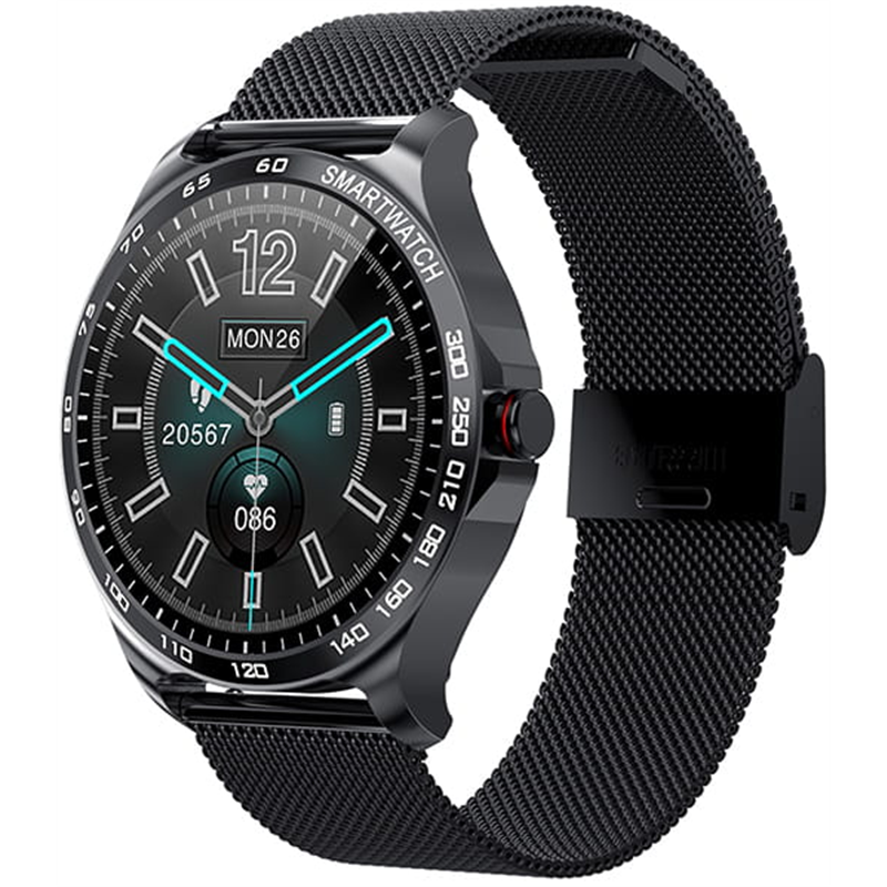 Smartwatch Women Maya Black Steel