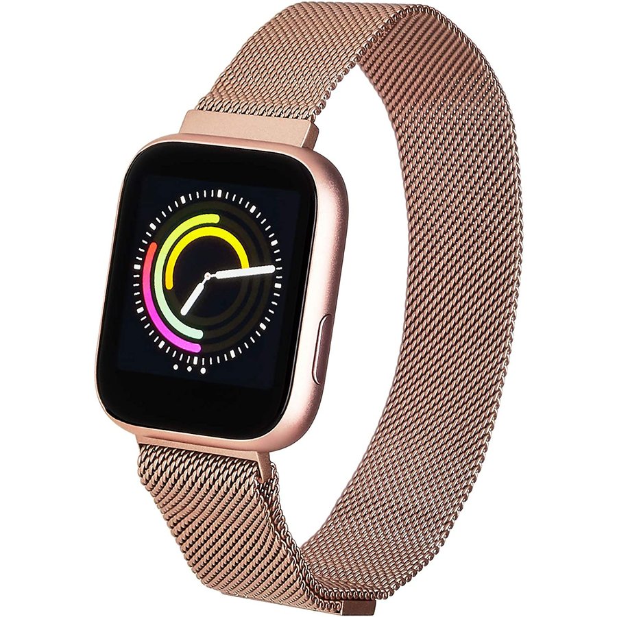 Smartwatch Women Eva Pink Steel