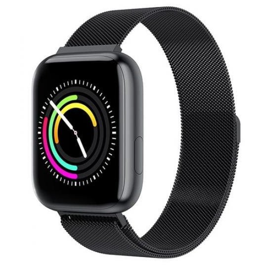 Smartwatch Women Eva Black Steel