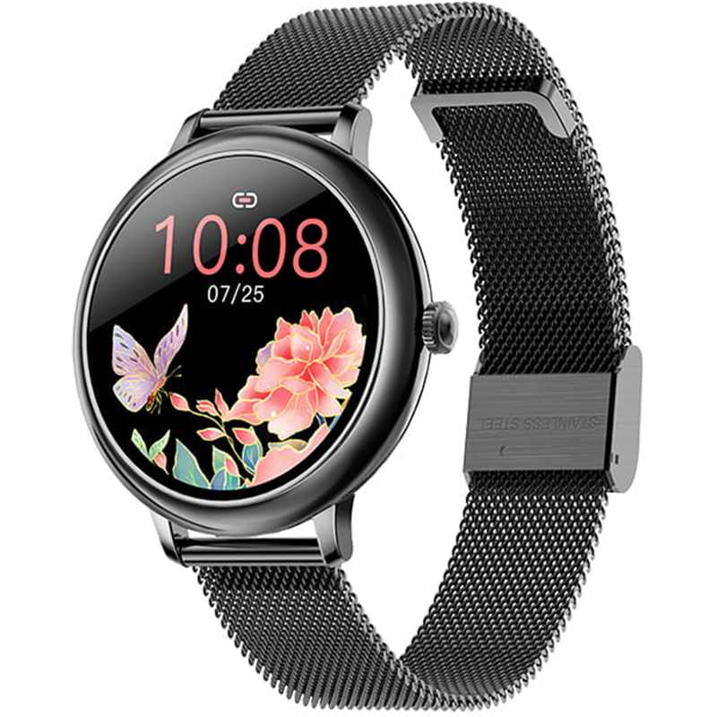 Smartwatch Women Emma Black Steel