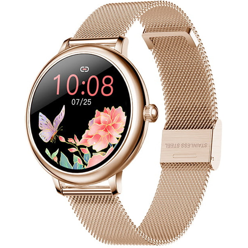 Smartwatch Women Emma Gold Steel