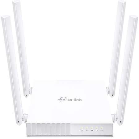 Router wireless TP-Link Archer C24 750Mbps 4 Porturi 10/100Mbps 4 Antene Externe Dual Band AC750 Alb