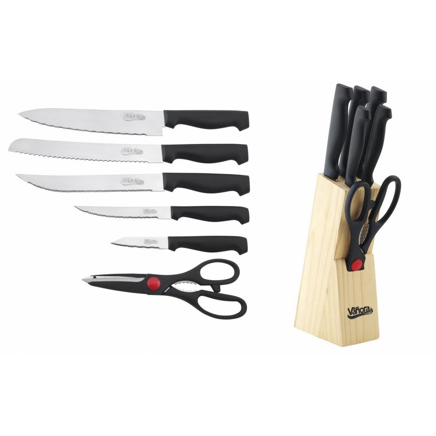 Set cutite Forest 7 piese Negru