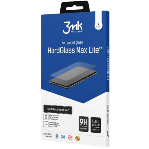 Folie protectie Hardglass Max Lite pentru iPhone 12 Pro Max Negru