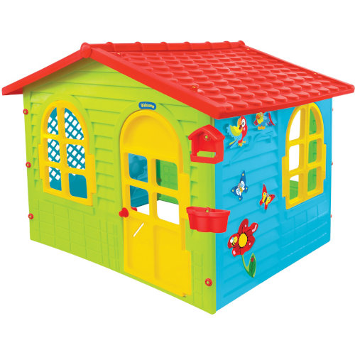 Casuta de Joaca Mare cu Usi si Ferestre Functionale Garden 127x150x118cm