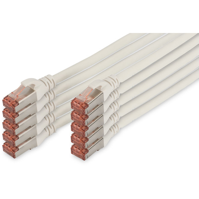 Patchcord S/FTP Cat 6 0.25m White
