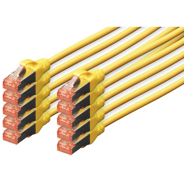 Patchcord S/FTP Cat 6 0.25m Yellow