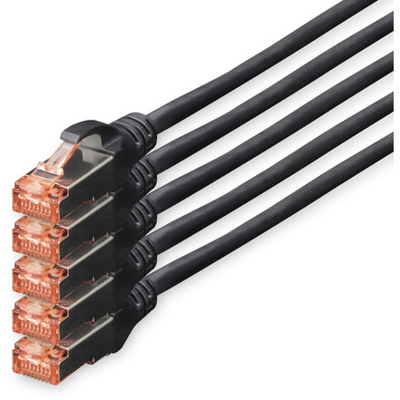 Patchcord S/FTP Cat 6 10m Black