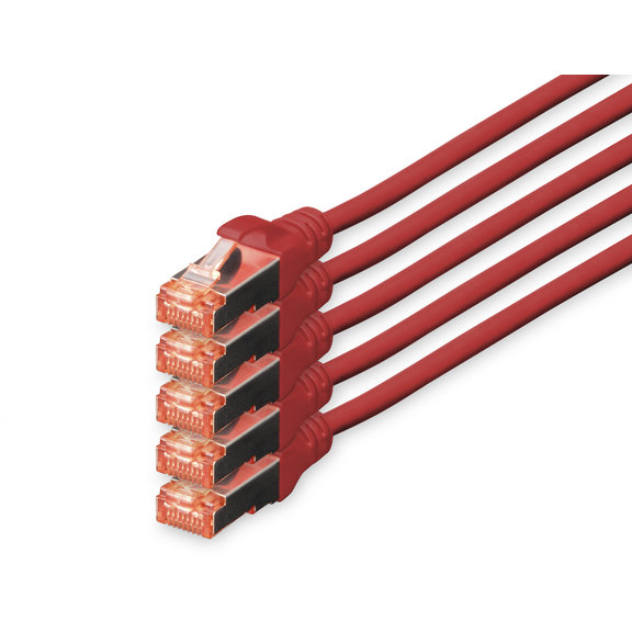 Patchcord S/FTP Cat 6 10m Red