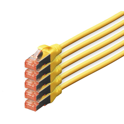 Patchcord S/FTP Cat 6 10m Yellow