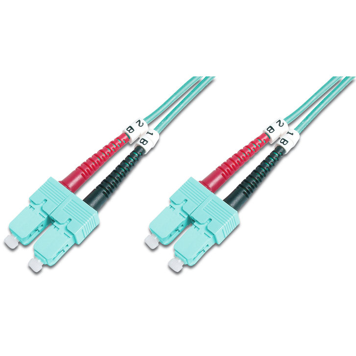 Cablu Fibra Optica SC - SC OM3 10m Turquoise