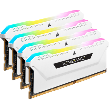 Memorie Corsair Vengeance RGB Pro SL White 64GB (4x16GB) DDR4 3200MHz CL16 Quad Channel Kit