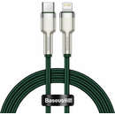 Cablu de date Baseus Cafule USB-C - Lightning 1m Green