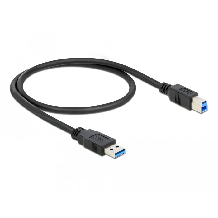 Cablu de date Delock USB-A - USB-B 0.5m Black