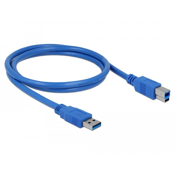Cablu de date Delock USB-A - USB-B 1m Blue