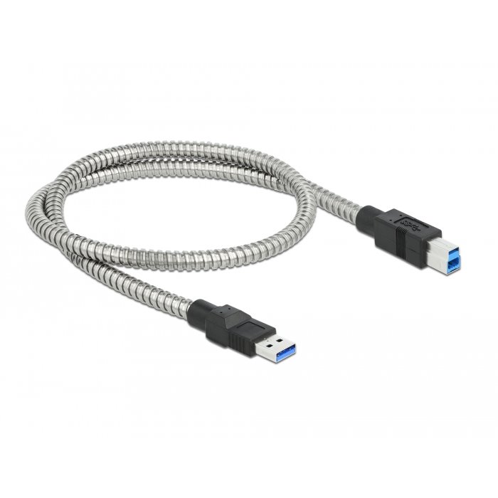 Cablu de date Delock USB-A - USB-B 0.5m Silver