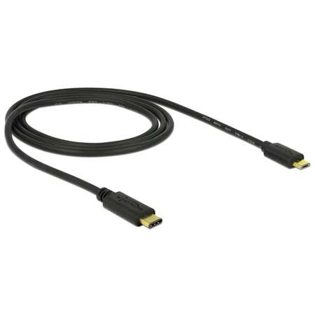 Cablu de date Delock USB-C - MicroUSB-B 2m Black