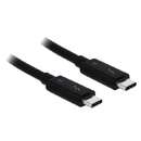 USB-C - Thunderbolt 3 USB-C 0.5m Black