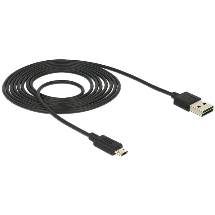 Cablu de date Delock USB-A - MicroUSB-B 2m Black
