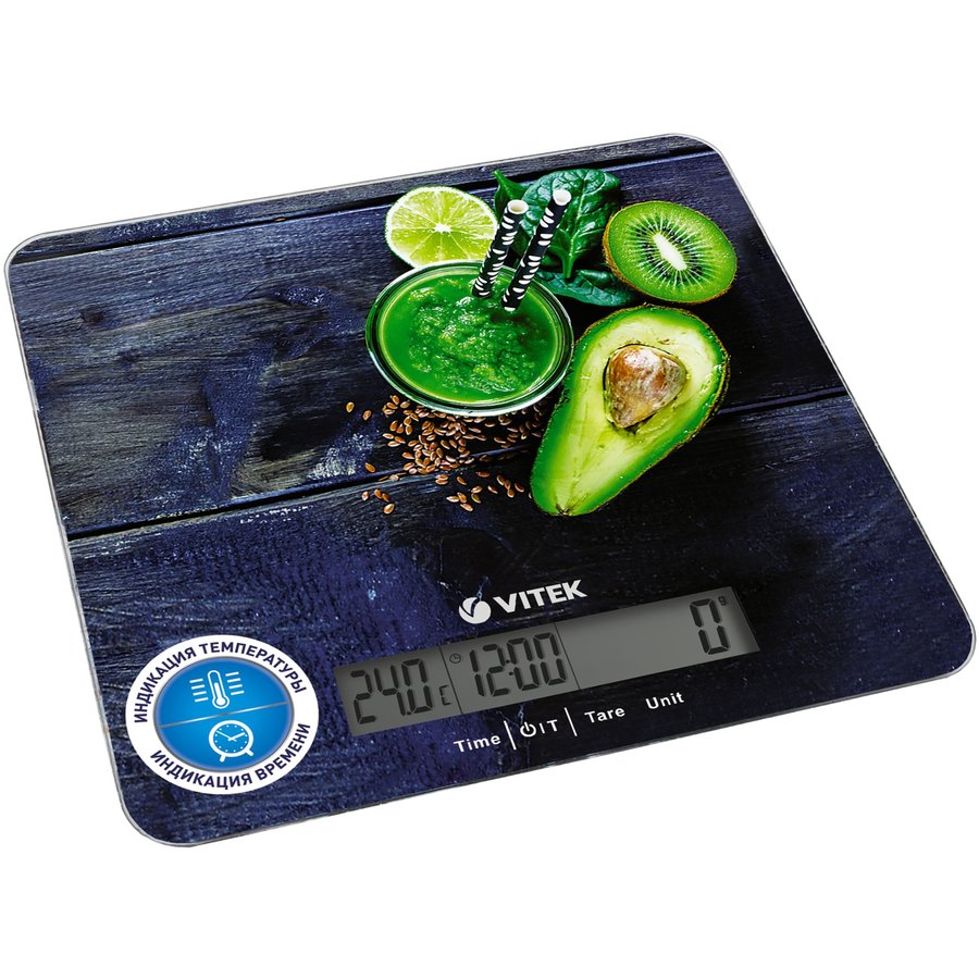Cantar de bucatarie VT-2425 5kg LCD Multicolor Fructe