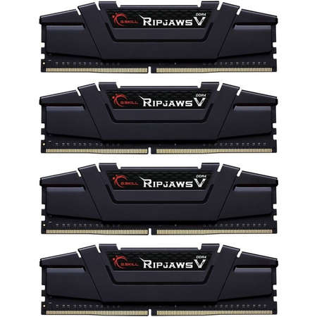 Memorie G.SKILL RipJaws V Black 32GB (4x8GB) DDR4 3600MHz CL14 Quad Channel Kit