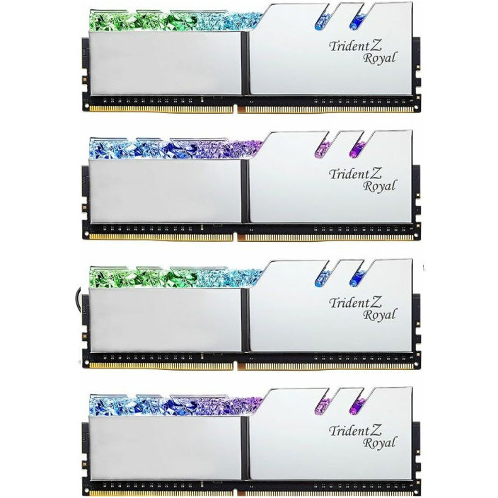 Memorie Trident Z Royal Silver 64GB (4x16GB) DDR4 3600MHz CL18 Quad Channel Kit