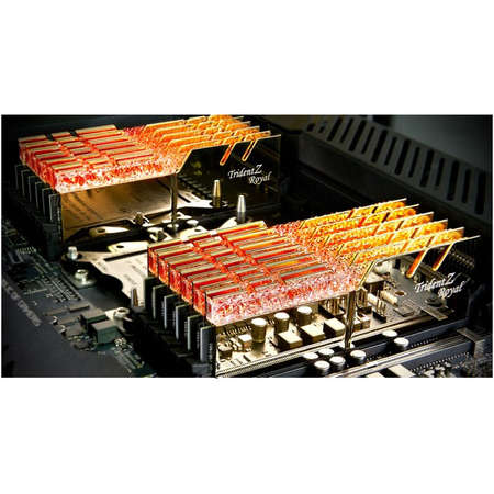 Memorie G.SKILL Trident Z Royal Gold 64GB (8x8GB) DDR4 3600MHz CL14 Octa Channel Kit