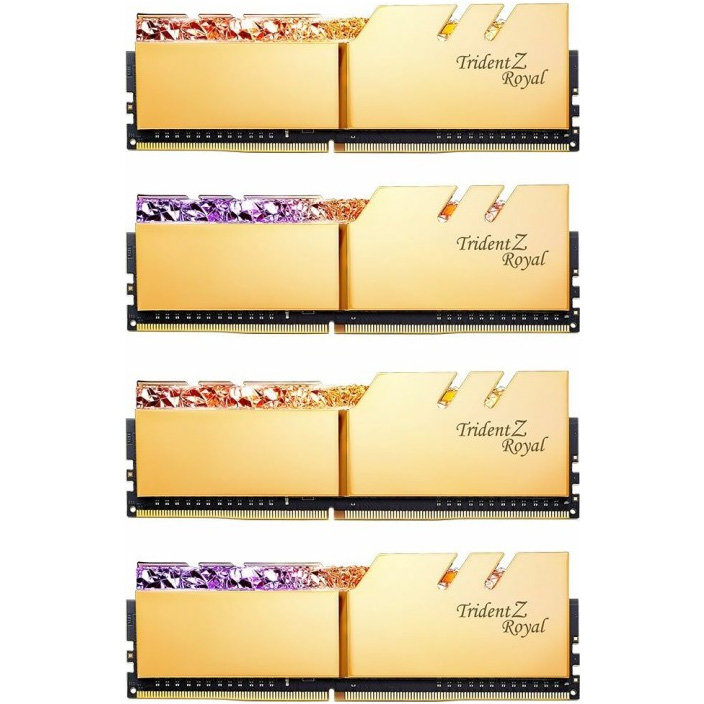 Memorie Trident Z Royal Gold 32GB (4x8GB) DDR4 4000MHz CL15 Quad Channel Kit