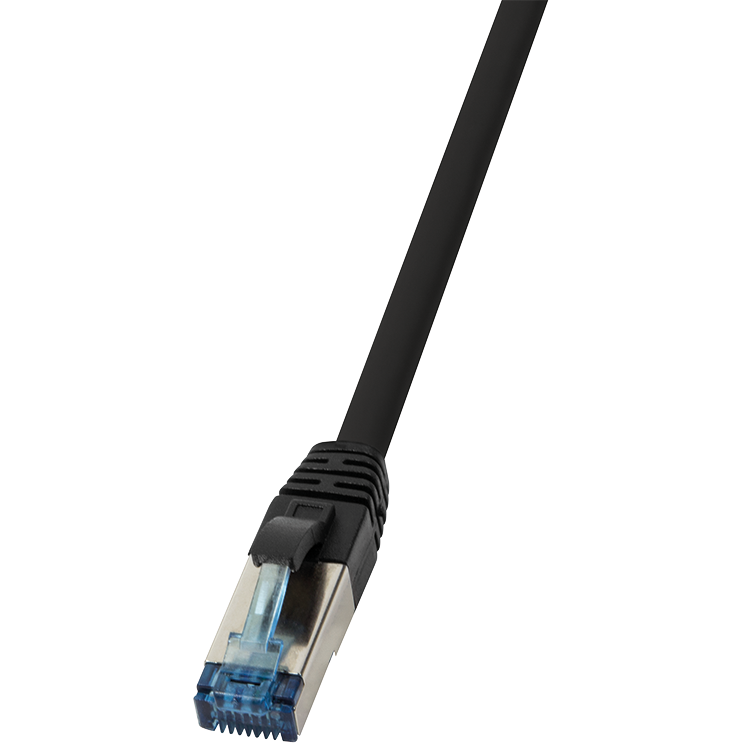 Patchcord S/FTP Cat6A 1m Black