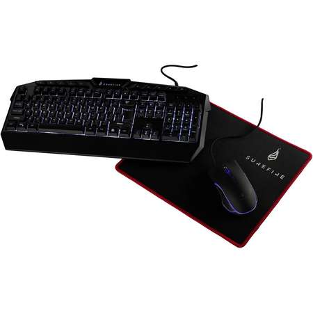 Kit tastatura si mouse SURFIRE KingPin RGB Black